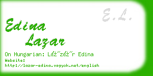 edina lazar business card